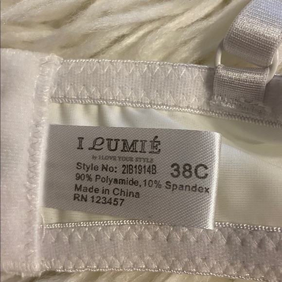 I Lumie Supper Supper Push up size 38C Classic White Padded Bra brand new - Picture 6 of 8